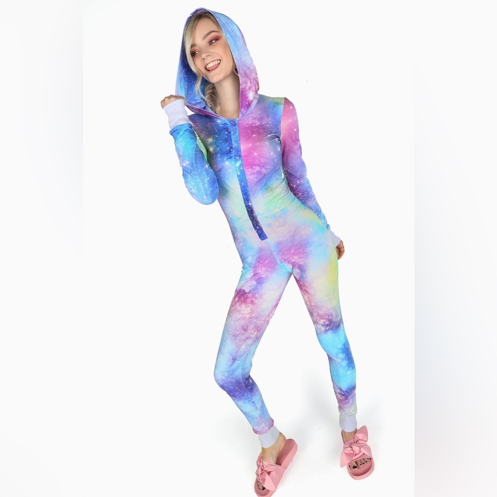 BlackMilk Clothing GALAXY PASTEL SLEEP SUIT - LIMITED
